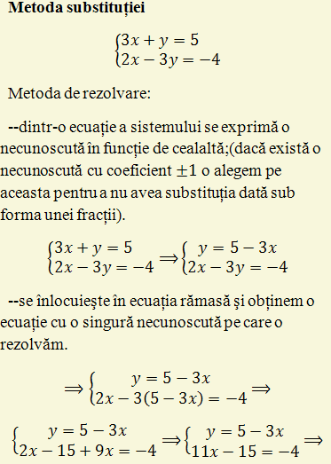 sisteme de ecuatii